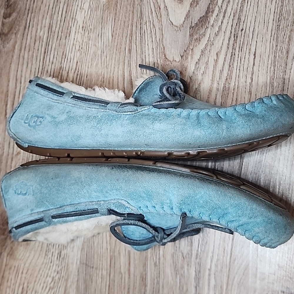 Ugg Dakota Atlantic Slippers Australia Womens Loafer  Aqua Teal Moccasin - Picture 6 of 16